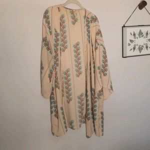 Patterned kimono style jacket